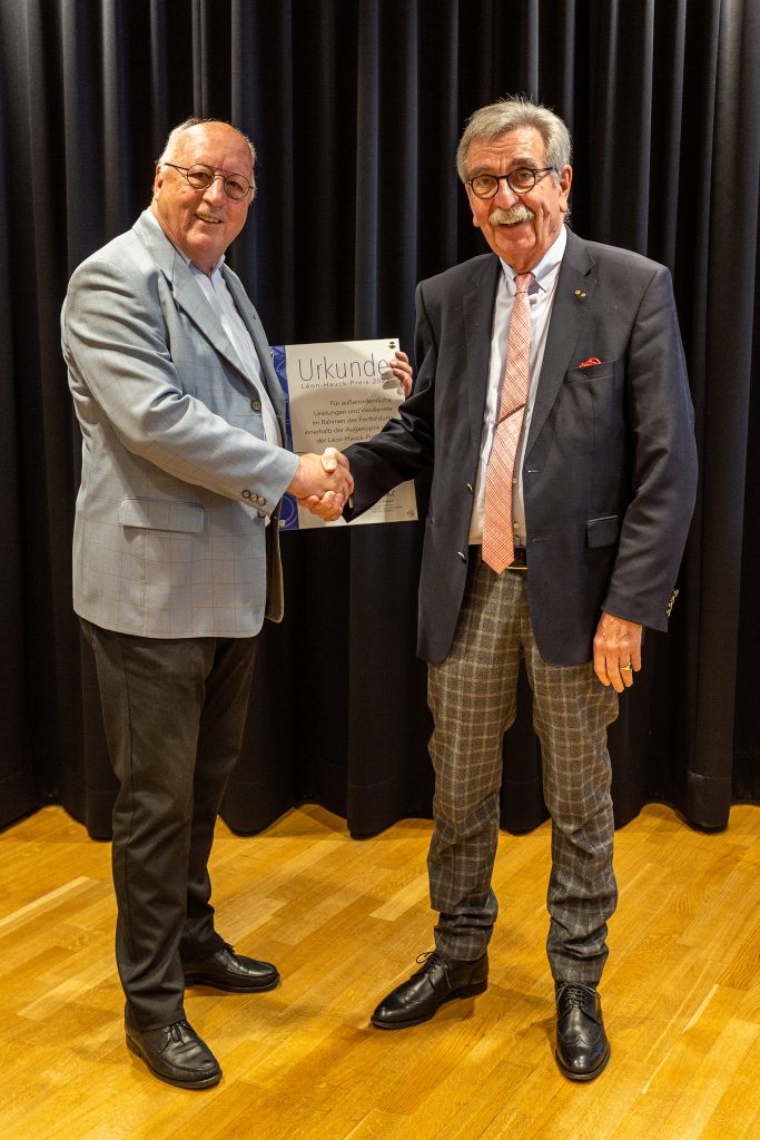 Verleihung des Léon Hauck Preises 2022 an Jürgen Matthies