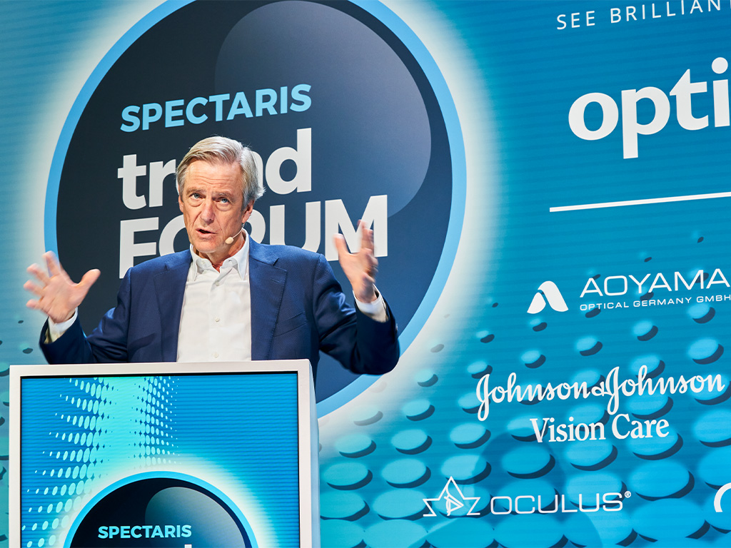 Claus Kleber bei seiner Keynote auf dem Spectaris-Trendforum 2023