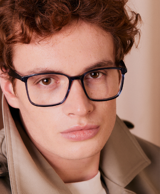 Foto einer Herrenbrille der neuen GEO Eyewear Kollektion.