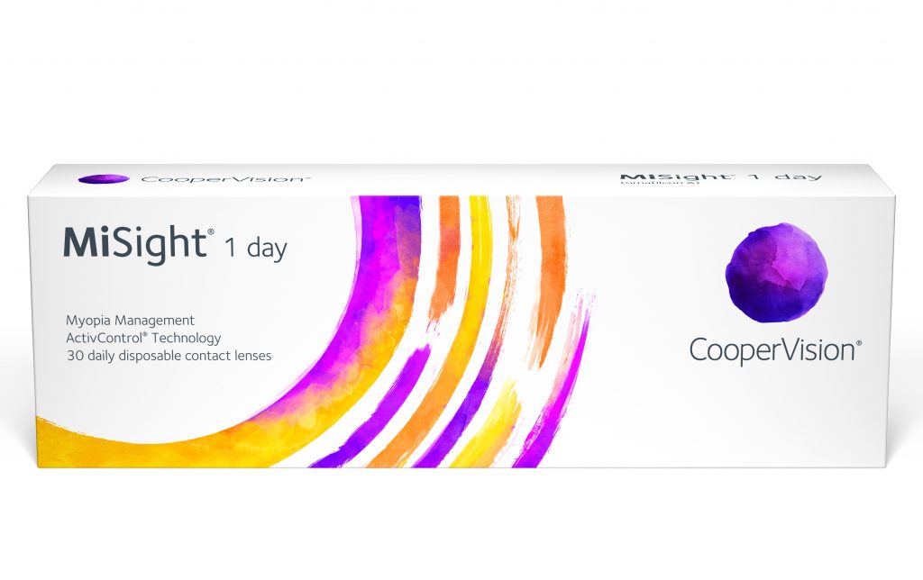 Packung MiSight 1 day Myopie Management Kontaktlinse von Coopervision