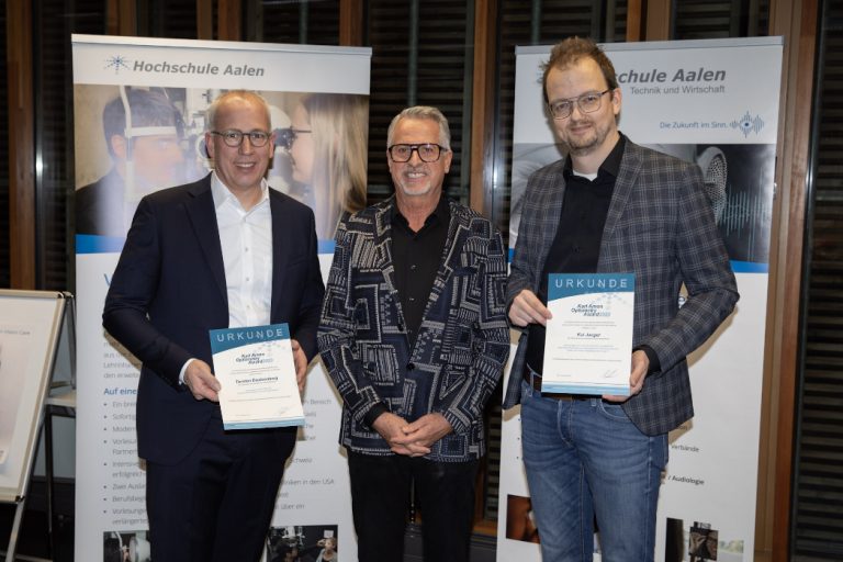 Hochschule Aalen: Karl Amon Optometry Award verliehen