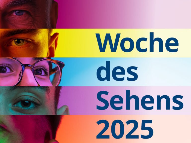 Farbenfrohes Keyvisual zur „Woche des Sehens 2025“
