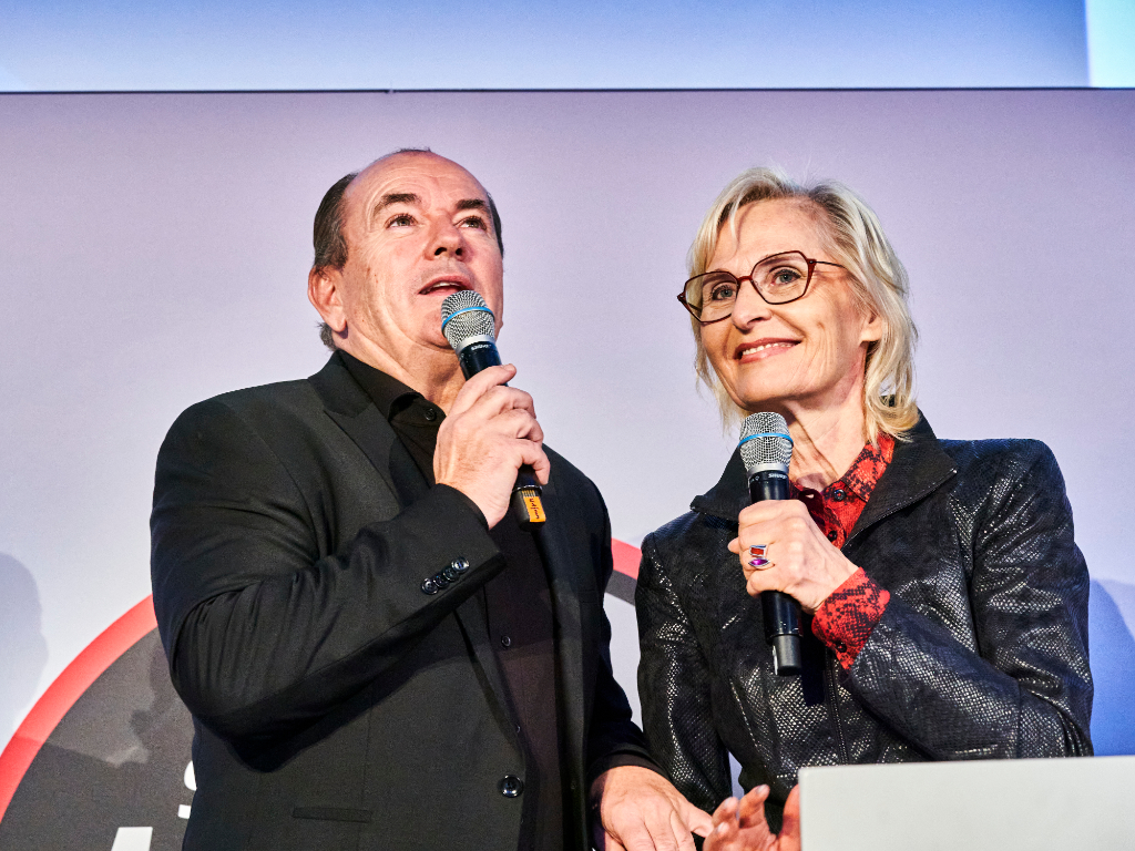 Moderator Wolfram Kons und Mirjam Rösch auf dem Spectaris-Trendforum 2025/2026