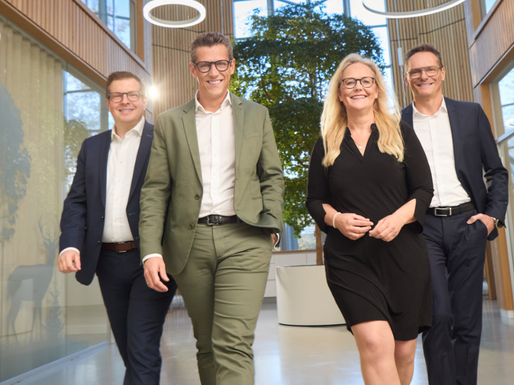 Von links: Paul Rottler, Mark Baukmann, Armin Herdegen und Petra Walter-Niemand