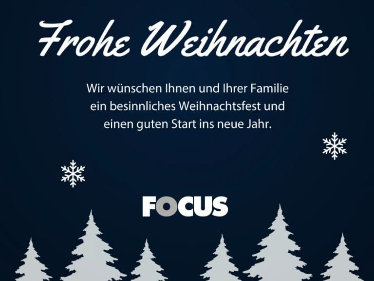 Visual „Frohe Weihnachte“ FOCUS 2025