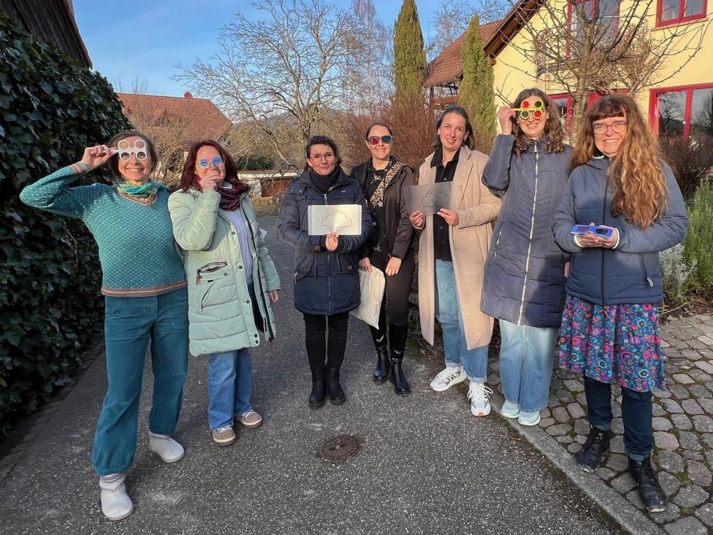 Seminarteilnehmerinnen des erstens Seminars zum optometrischen Sehfunktionstraining mit Leiterin Silke Lohrengel (1.v.l.) in Bolschweil