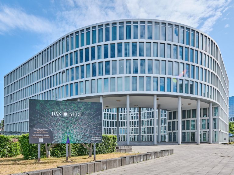 Bürogebäude „Das Auge“ in Darmstadt als Firmenstandort von CooperVision Deutschland