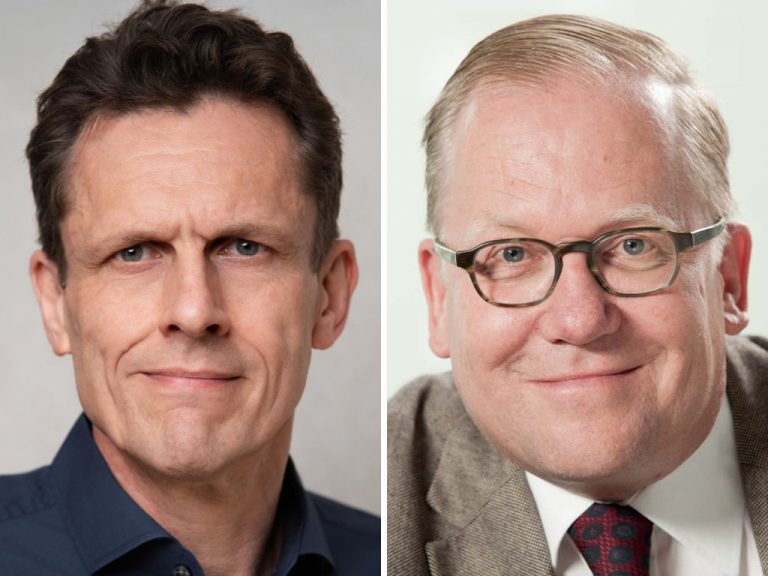 Von links: Stephan Schenk und Peter Frankenstein als Leiter Consumer Optics bei Spectaris