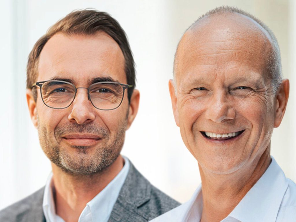 Von links: die zwei Ounda-Geschäftsführer Timo Beyer und Dirk Stader