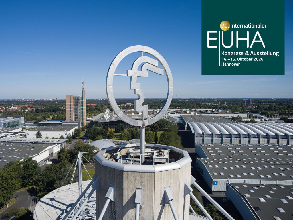 Visual zum 70. Internationalen Hörakustiker-Kongress EUHA in Hannover zeigt Gebäude von oben