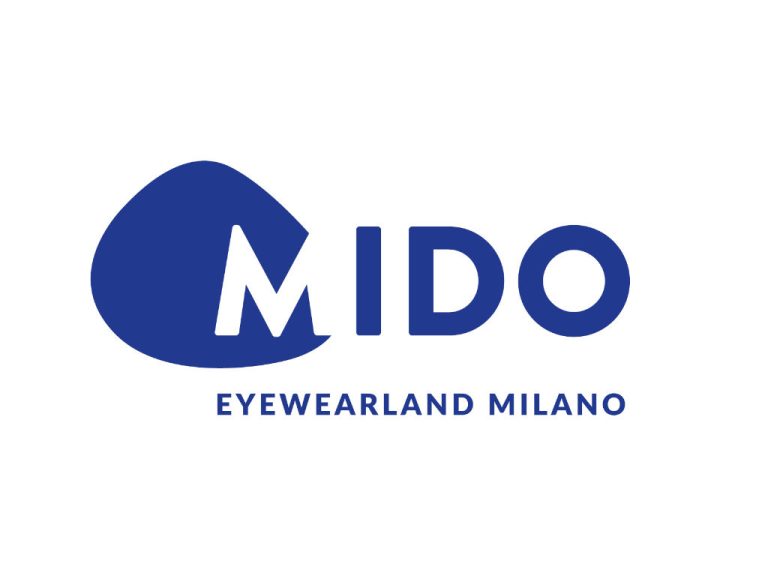 Schriftzug zum neuen Mido-Logo „Mido Eyewearland Milano“